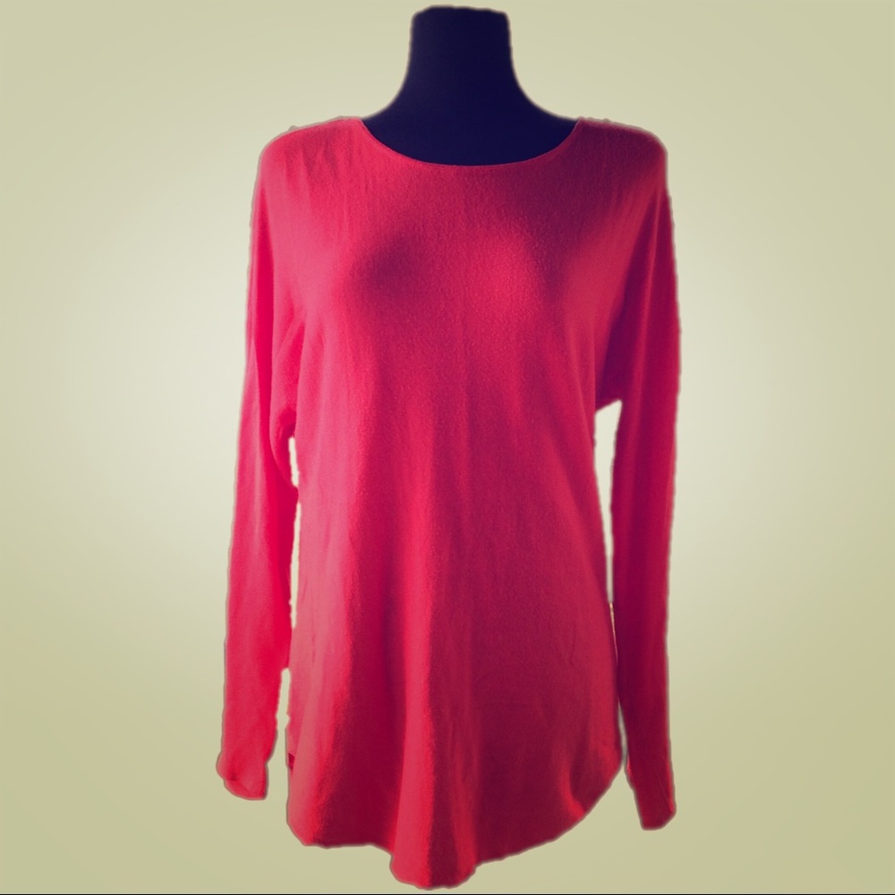 Michael Kors Red Tunic Shirt Sweater size Medium
