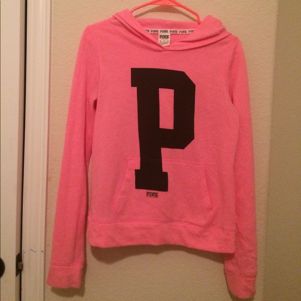 VS Pink Hooded Pullover