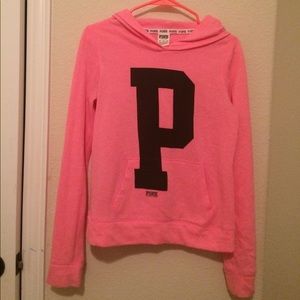 VS Pink Hooded Pullover