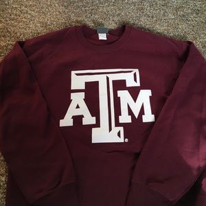 Texas A&M Long sleeve crew neck sweatshirt, medium