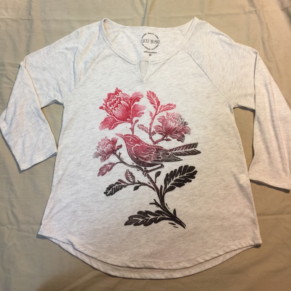 Lucky Brand 3/4 length shirt Sz M