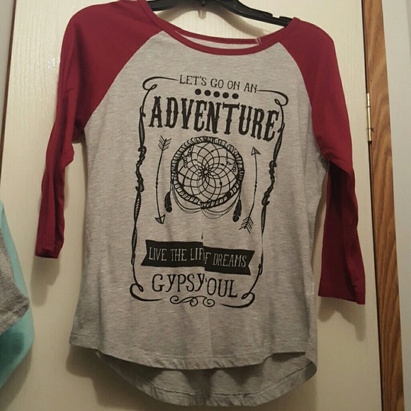 "Let's go on an adventure" baseball tee - Picture 1 of 3