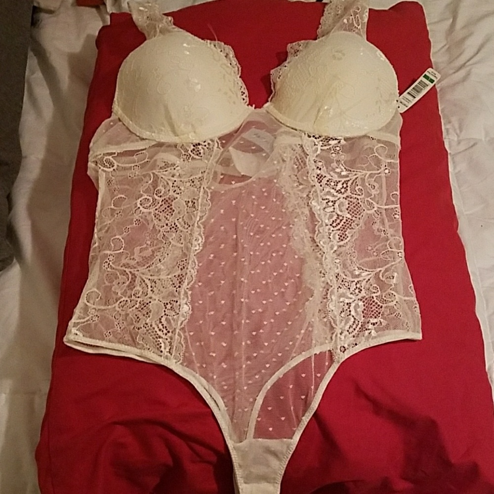 Ivory lace lingerie