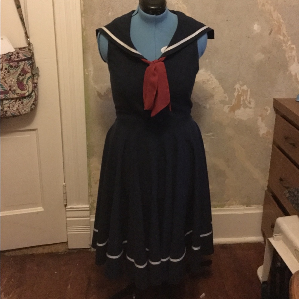 Cute Navy Sailor Dress