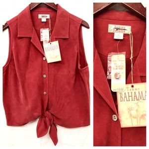 Tommy Bahama Woman Red Top M