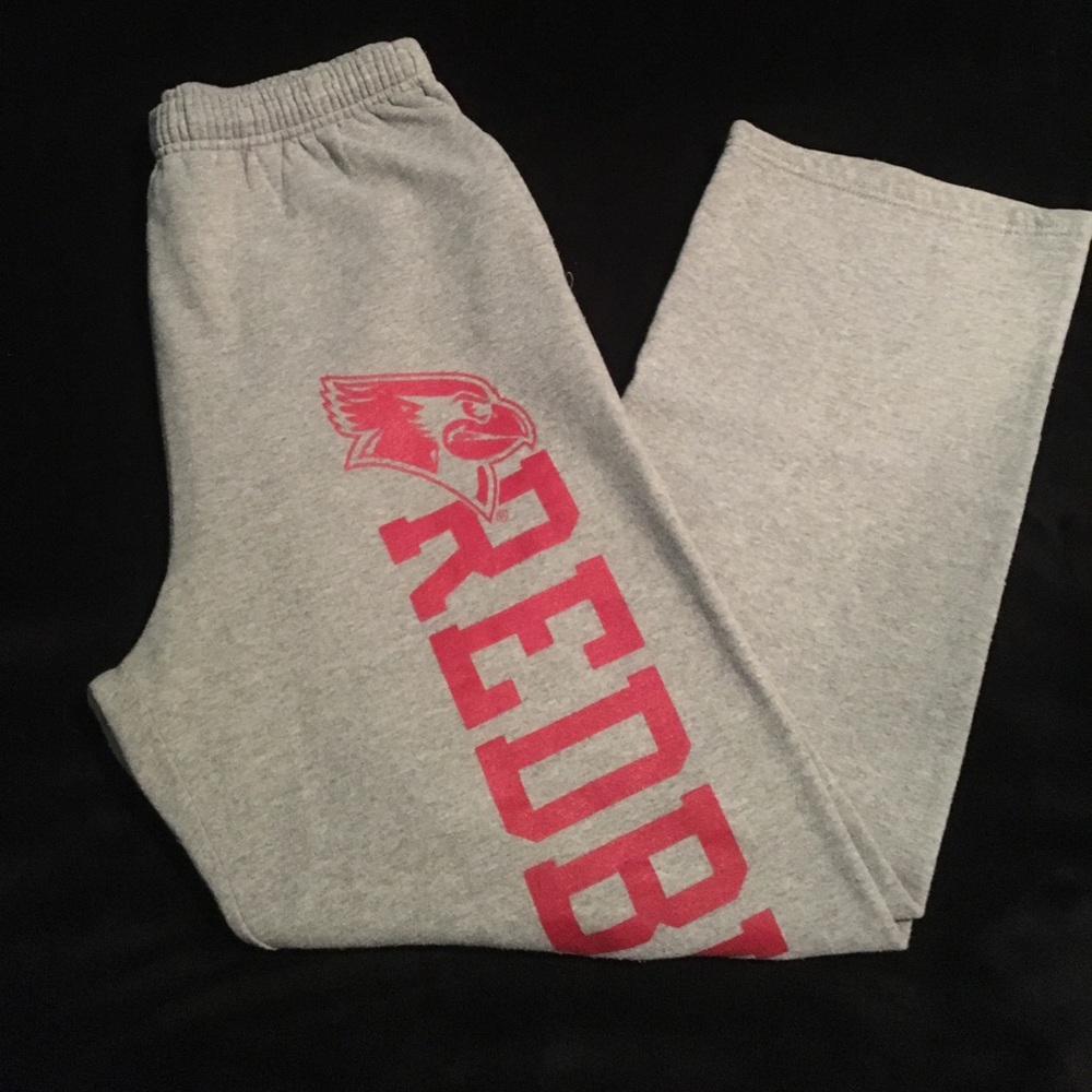 Grey Illinois state university cotton sweat pants.