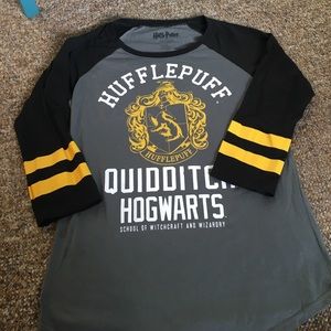 Harry Potter Hufflepuff baseball tee, women's M