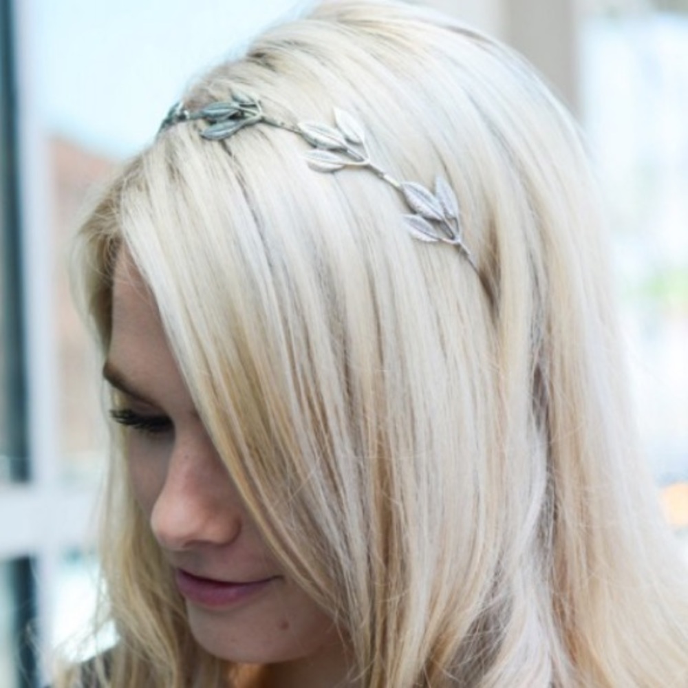 🎉LAST 1🎉 Silver Metal Leaf Boho Headband - Picture 2 of 2