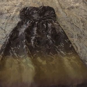 Strapless cocktail dress