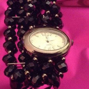 Midnight Blue Iridescent Fashion Watch.⏰🎀