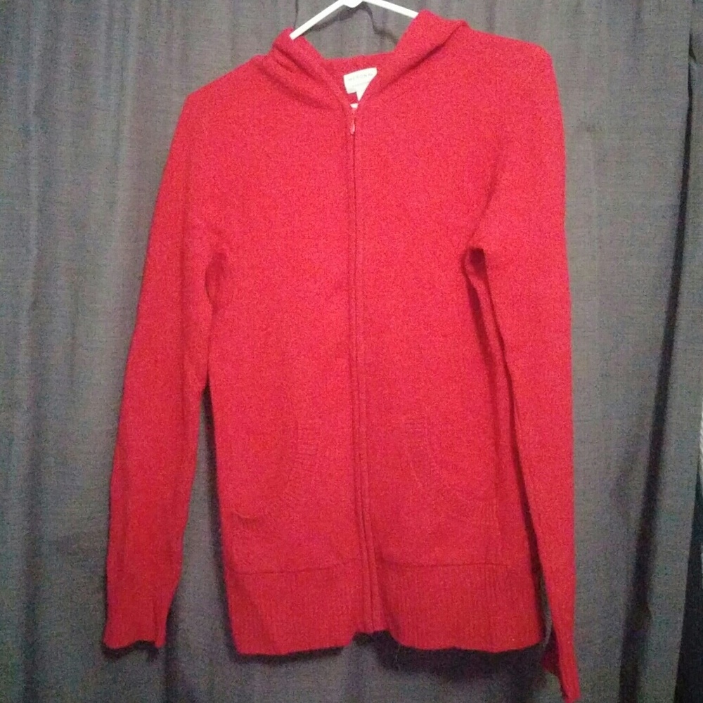 Red cashmere sweater