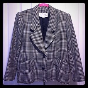 Houndstooth blazer