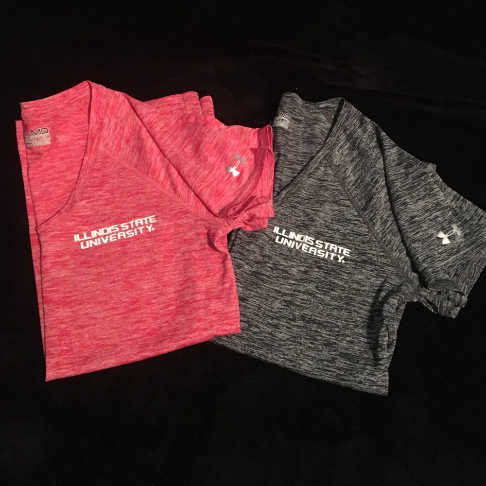 1 red & 1 black Illinois state under armour drifit