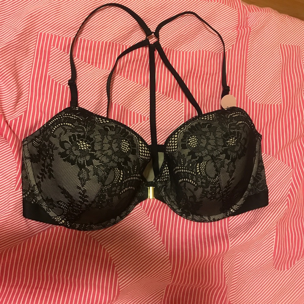 H&M Lace Push Up Front Front Close Bra 38 C