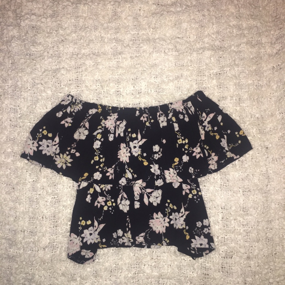 Crop top off the shoulder top