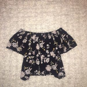 Crop top off the shoulder top