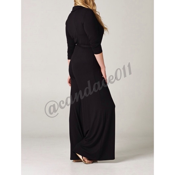 ⭐️LAST ONE!⭐️ Black Belted Jumpsuit (S) - Picture 5 of 7