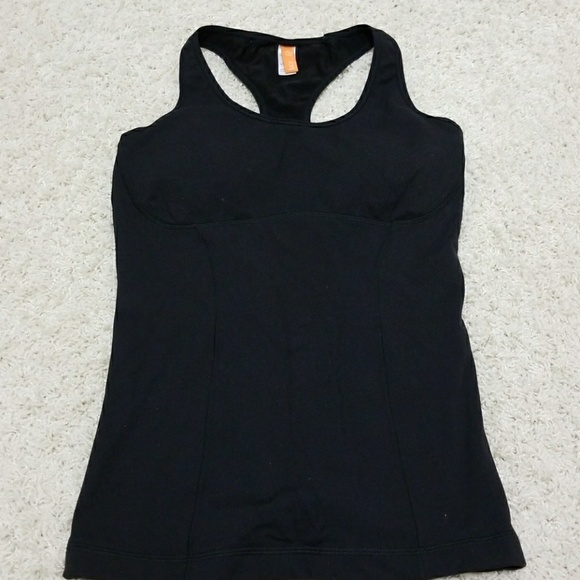 LUCY black athletic tank top - Picture 1 of 2