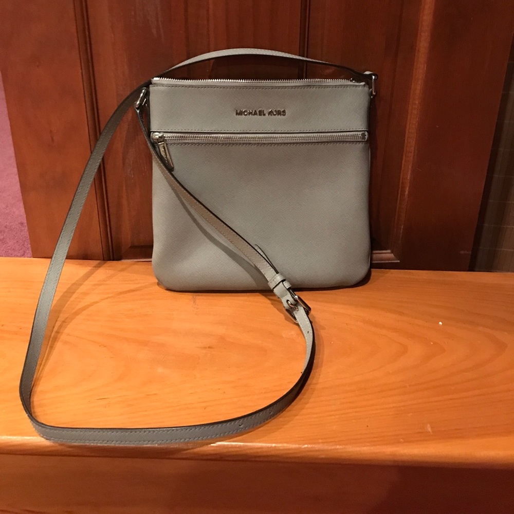 Michael kors gray saffiano crossbody