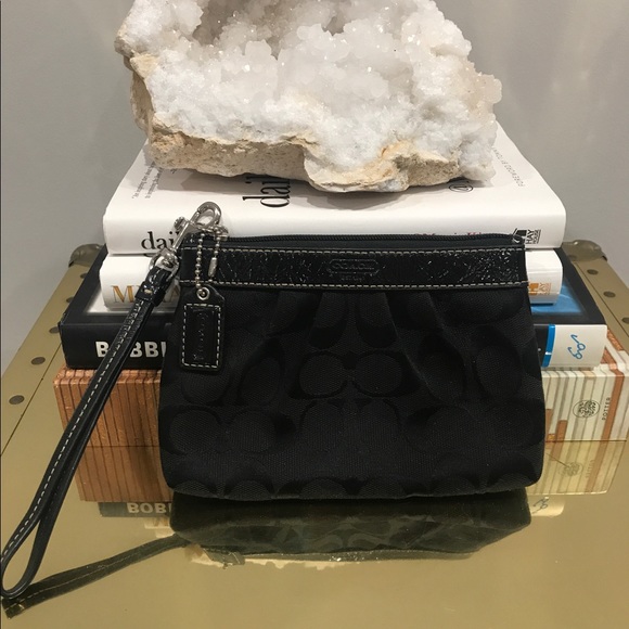 Coach Handbags - Coach Black Wristlet
