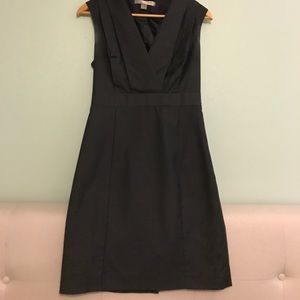 Charcoal gray fitted business dress S