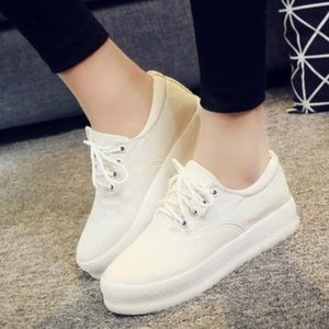 White Platform Sneakers!!!