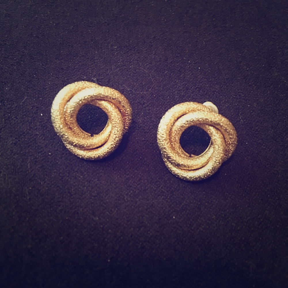 Gold Swirl Earrings