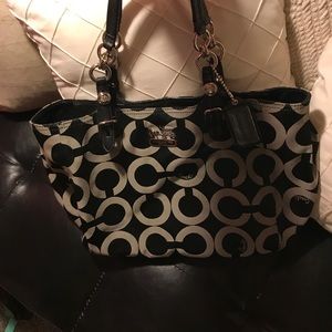 Black coach purse