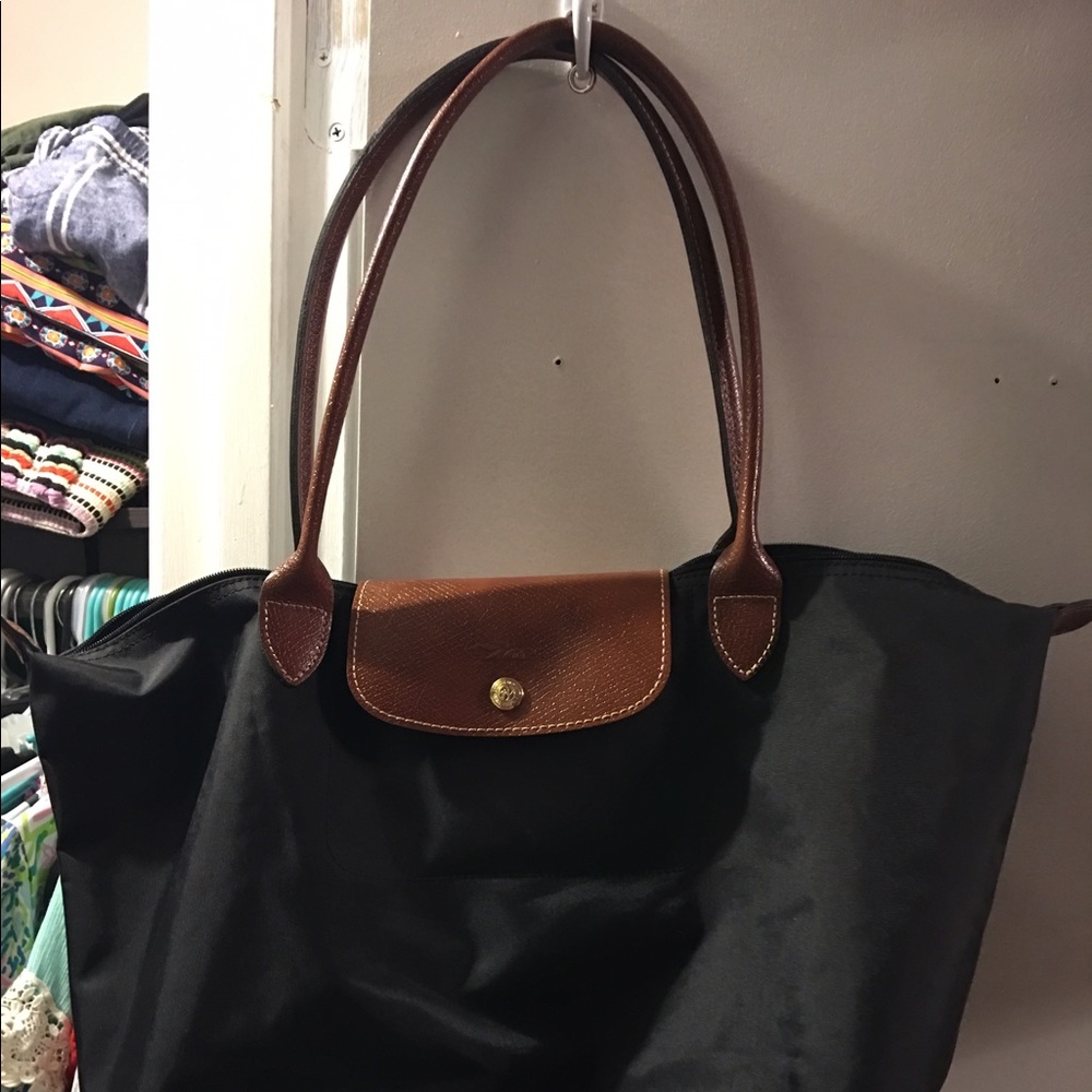 Longchamp large Le Pliage bag/tote/purse