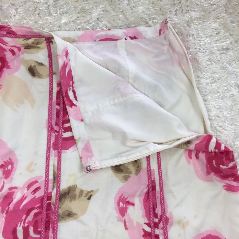 Ann Taylor Loft Pink Rose Skirt Size 10 - Picture 4 of 6