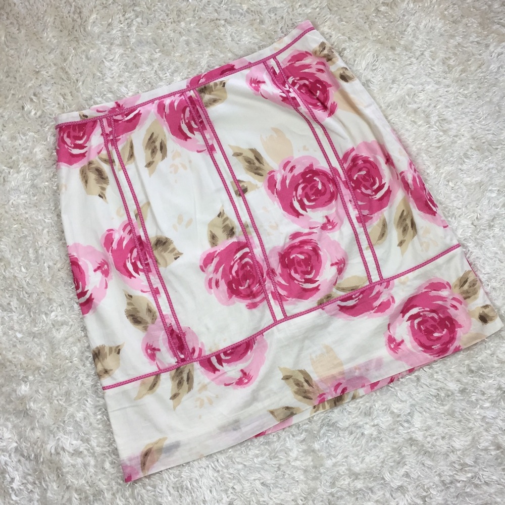 Ann Taylor Loft Pink Rose Skirt Size 10 - Picture 6 of 6
