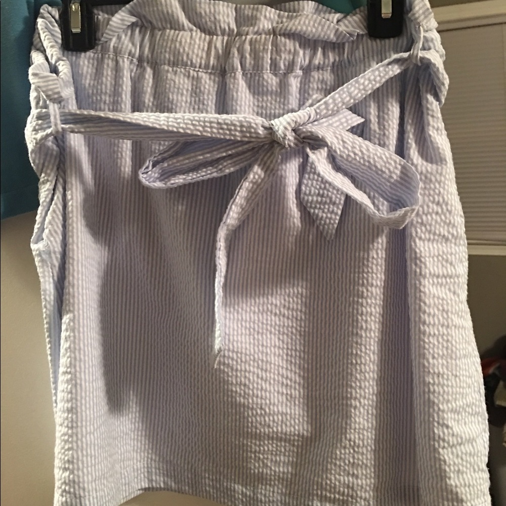 Lauren James seersucker skirt size Large