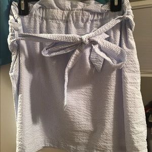 Lauren James seersucker skirt size Large