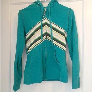 O'Neill turquoise embroidered hoodie