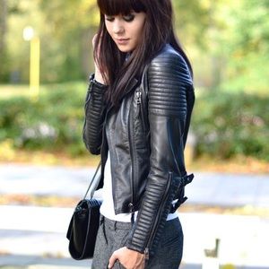Zara leather jacket
