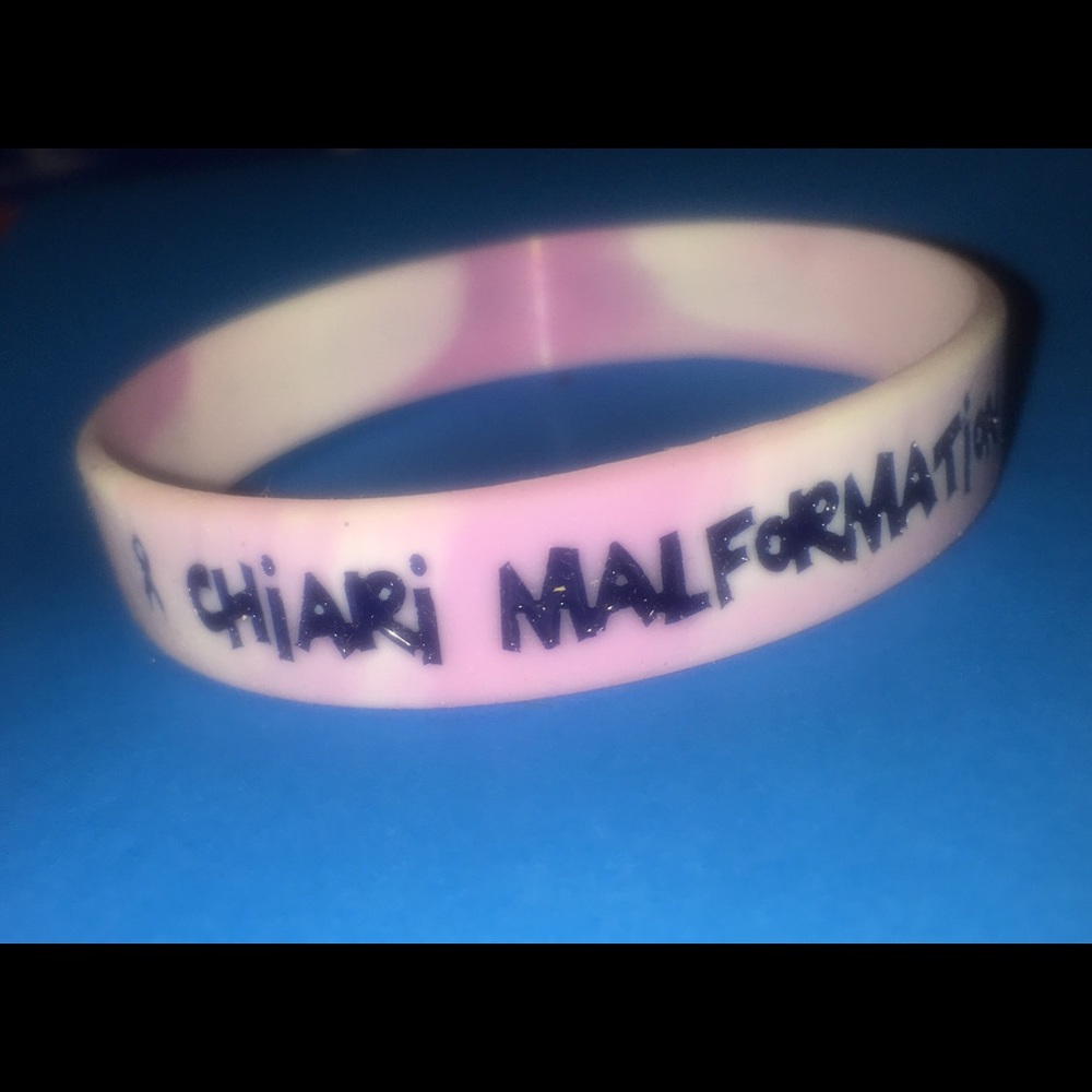 pink & purple silicone charity bracelet