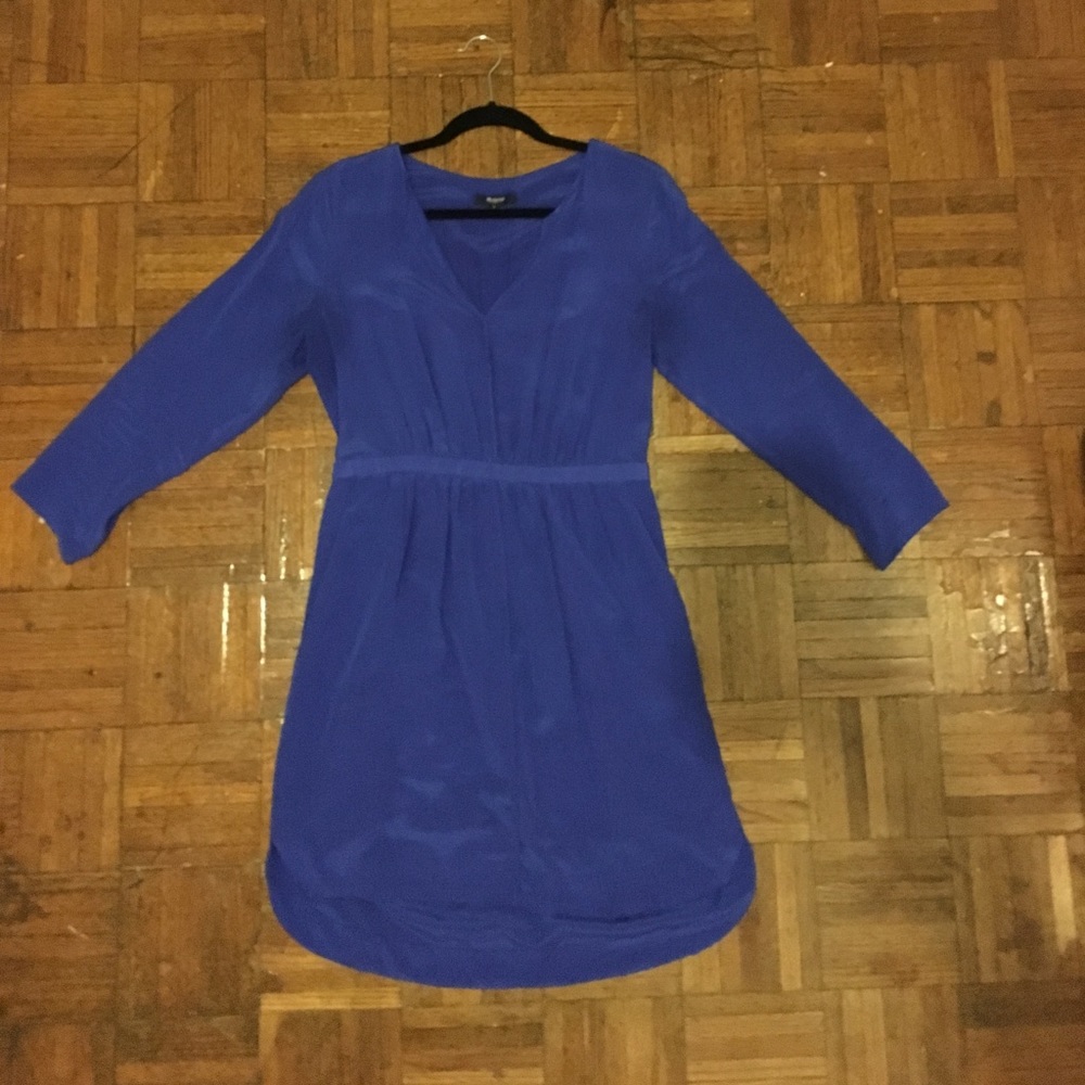 Madewell ¾ Sleeve Silk Dress