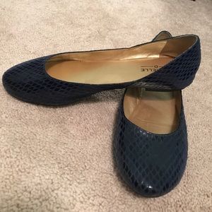 Navy blue flats!