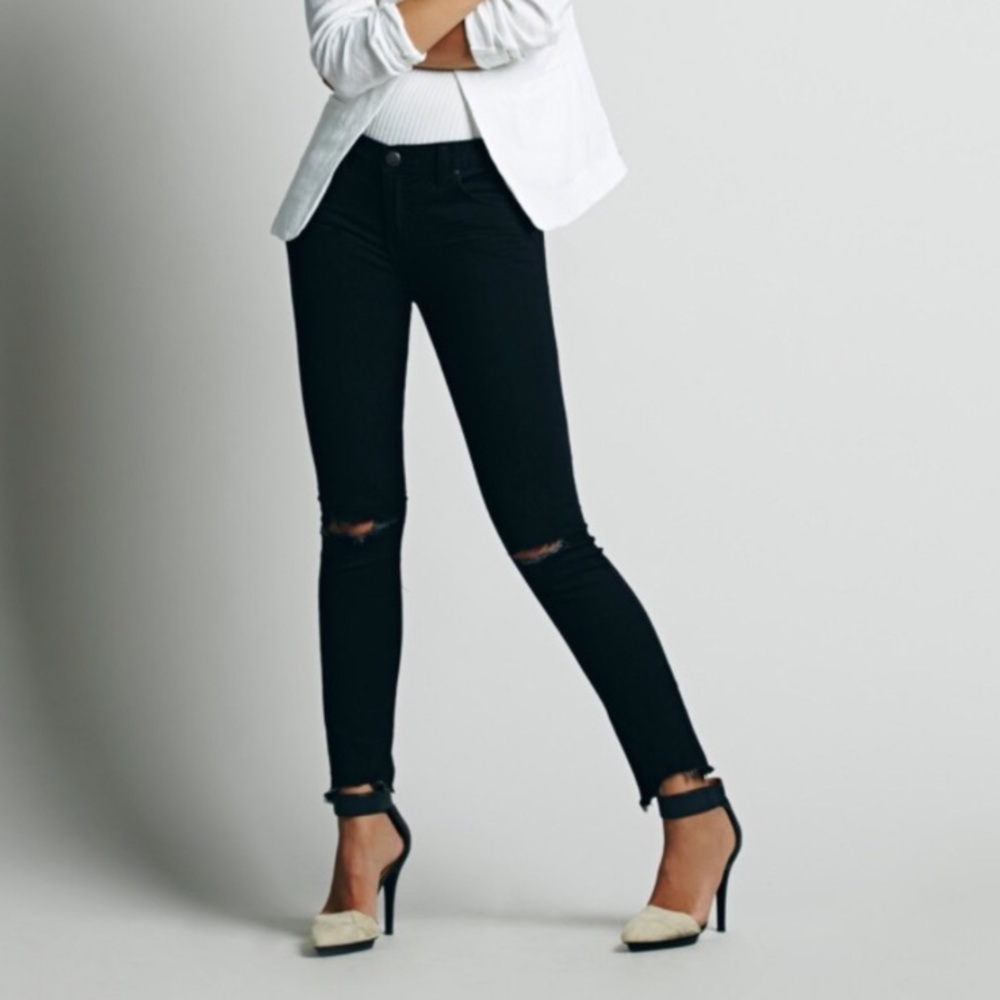 Free People Frayed Jeans