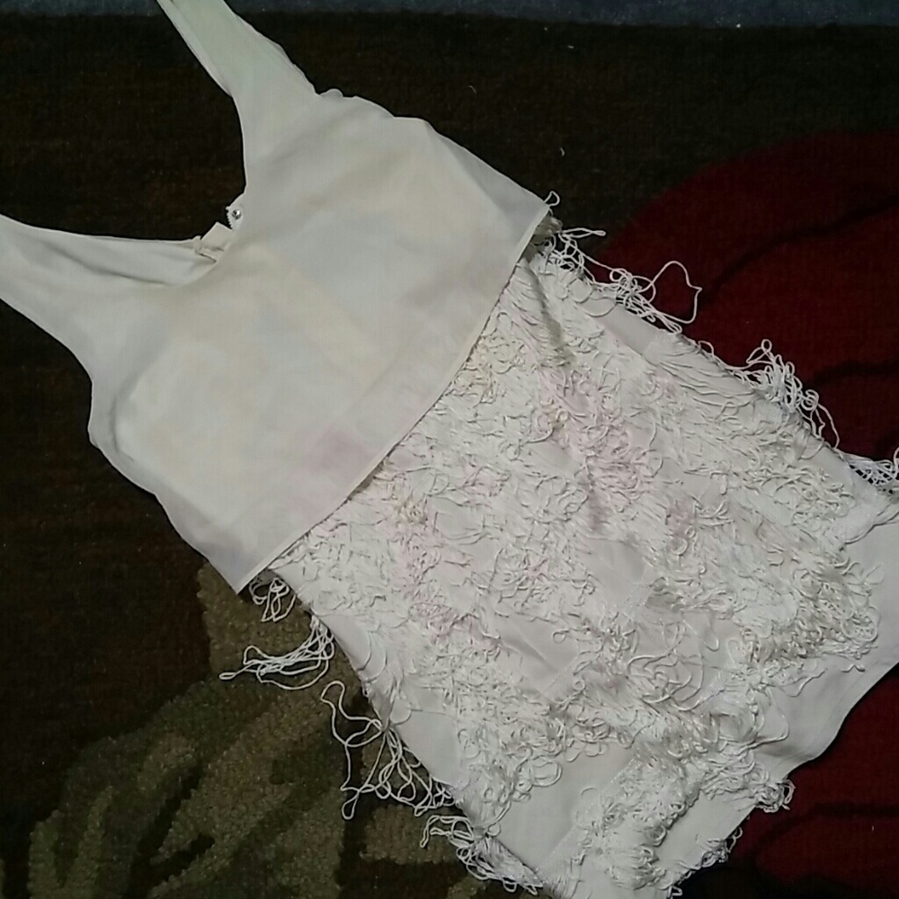 Offwhite Flapper Dress