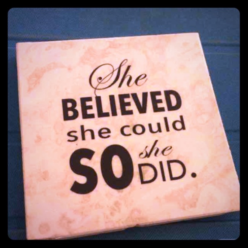 nwt - HANDMADE tile coaster