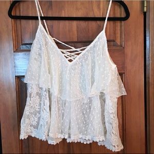 Free People Lace Tank