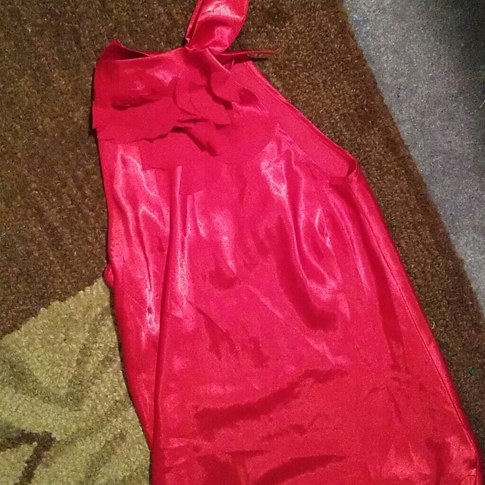 Red Satin Tunic