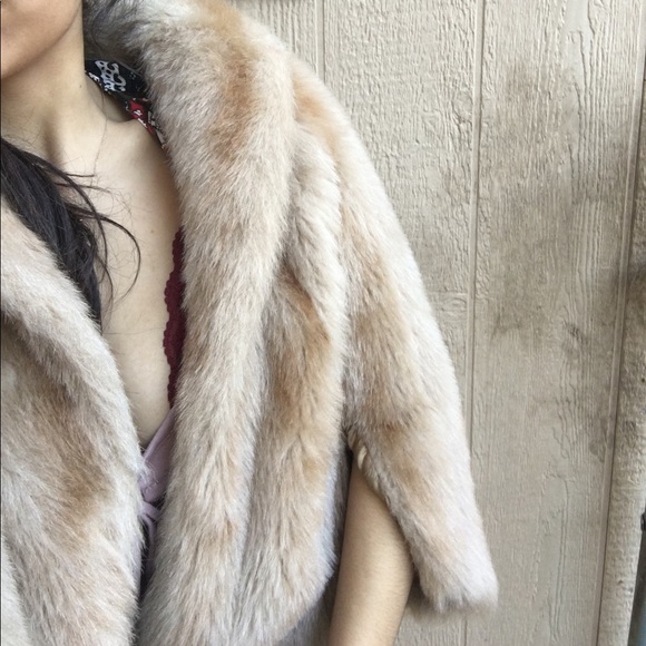 Faux fur cover/coat/half jacket - Picture 3 of 4