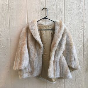 Faux fur cover/coat/half jacket