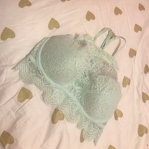 VS PINK High Neck Eyelash Bralette