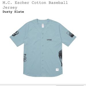 Supreme MC Escher Cotton Baseball Jersey