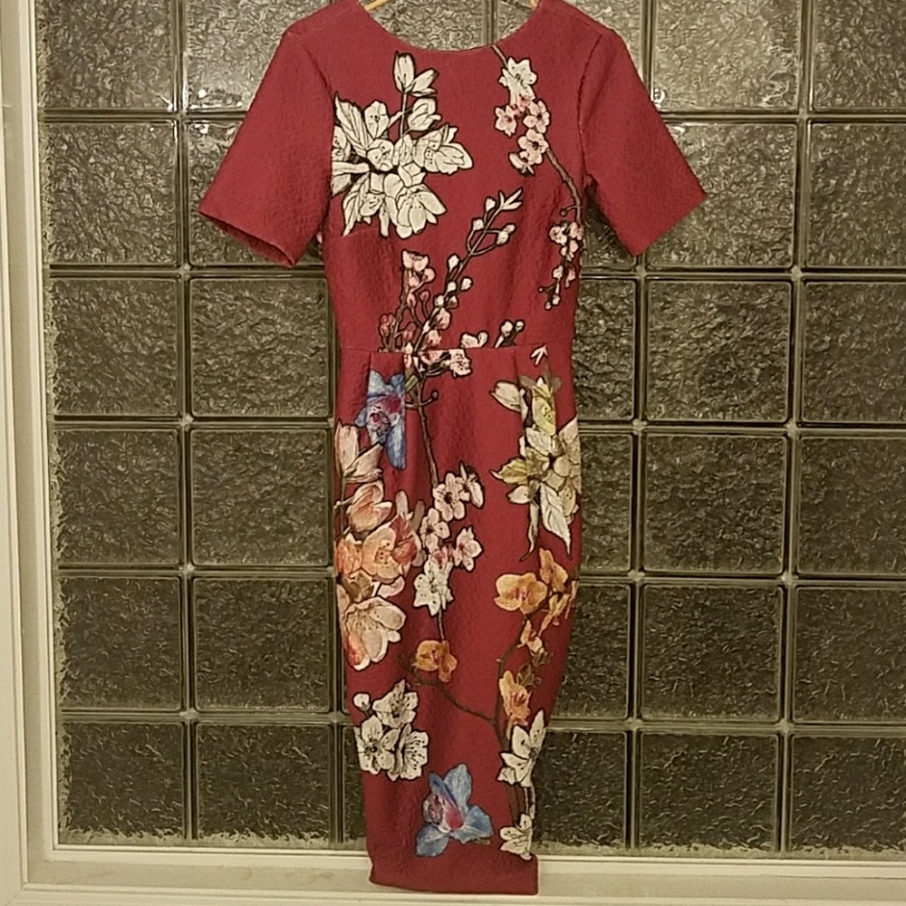 ASOS Flower Wiggle Dress