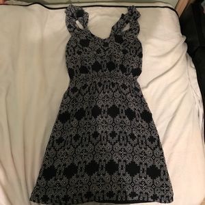 Navy and white tribal dress