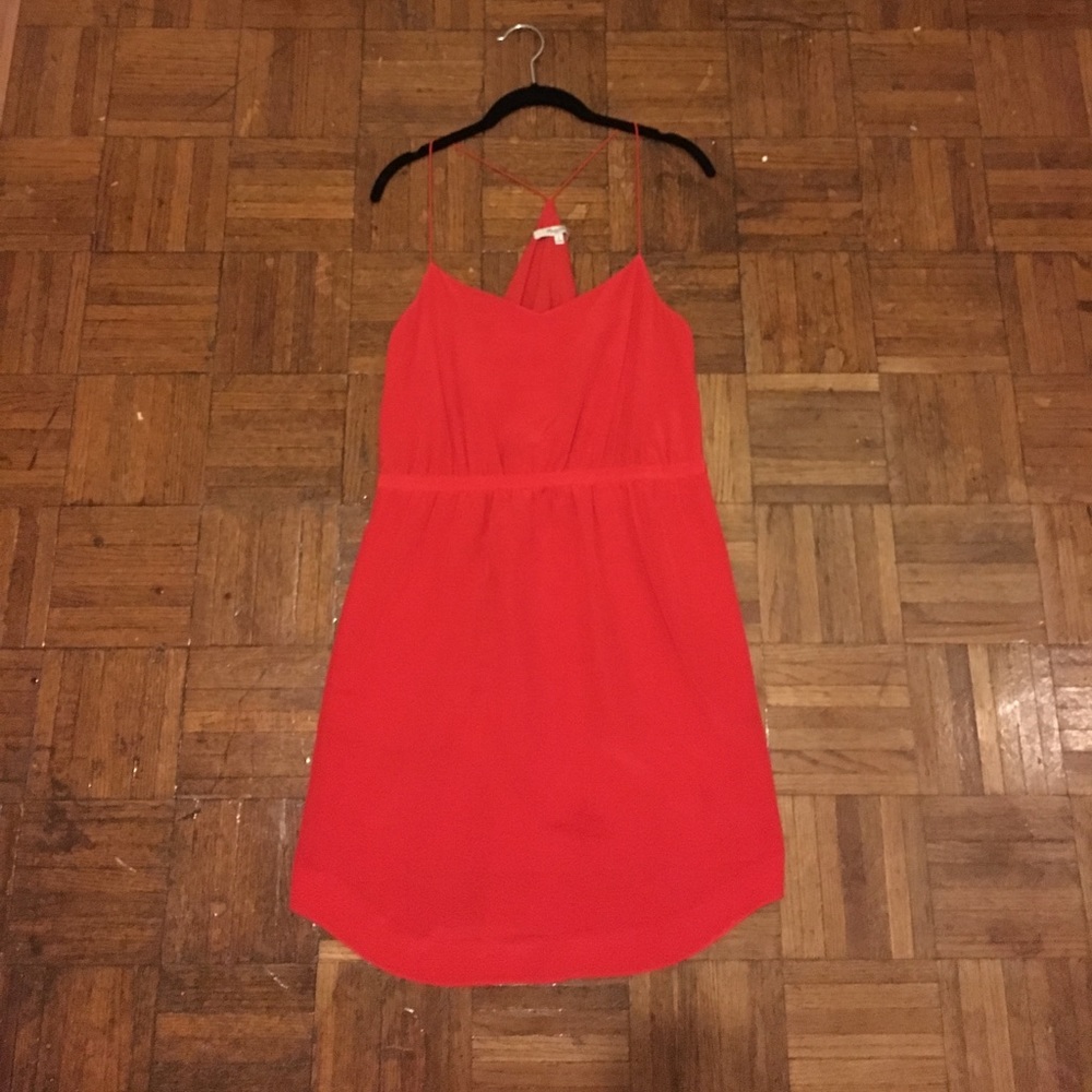 Madewell silk red dress
